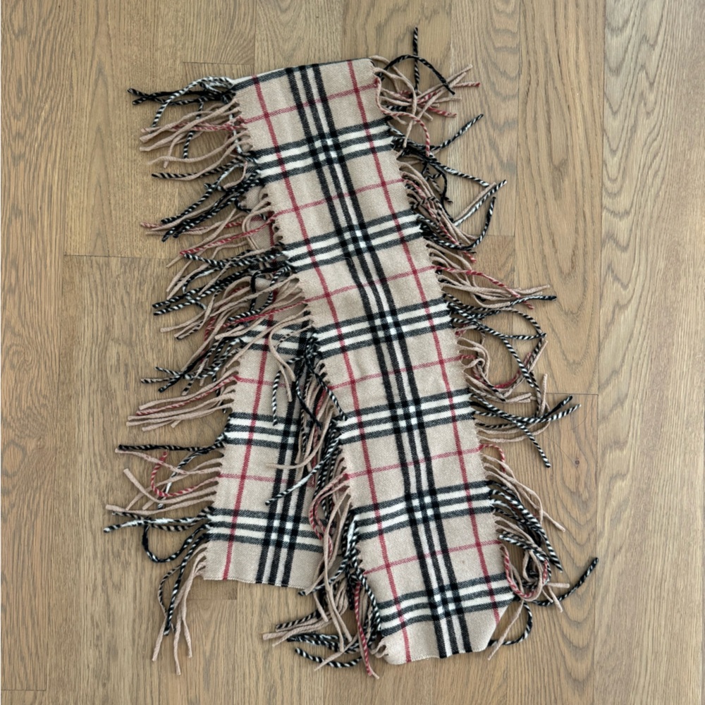 Burberry Nova Check Fringe Scarf